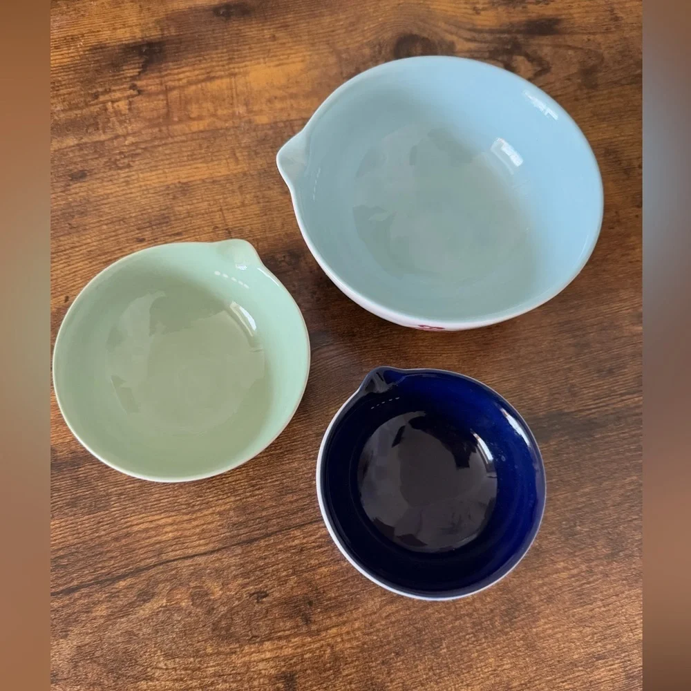 Anthropologie Halden Set of 3 Nesting Stoneware Measuring Cups